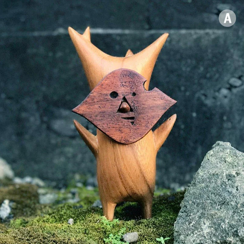 1 pcs Wood Statue Decoration Resin handwork Statue Koroks Family Game Lovers Zelda Breath of The Wild