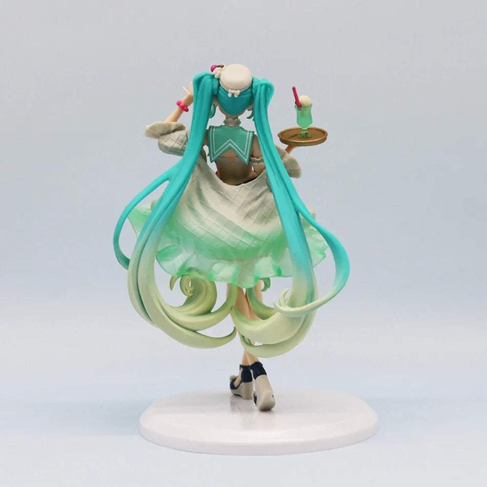 Judai Exceed Creative VOCALOID Hatsune Miku Melon Soda Float PVC Action Figure Model Doll Toys In Stock