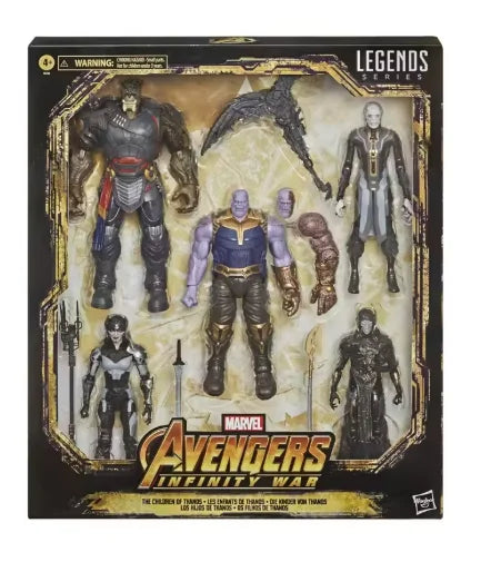 Original Hasbro Marvel Legends Series AVENGERS INFINITY WAR 5-Pack The Children of Thanos 5 Figuren Anime Figuren Spielzeug Ornamente