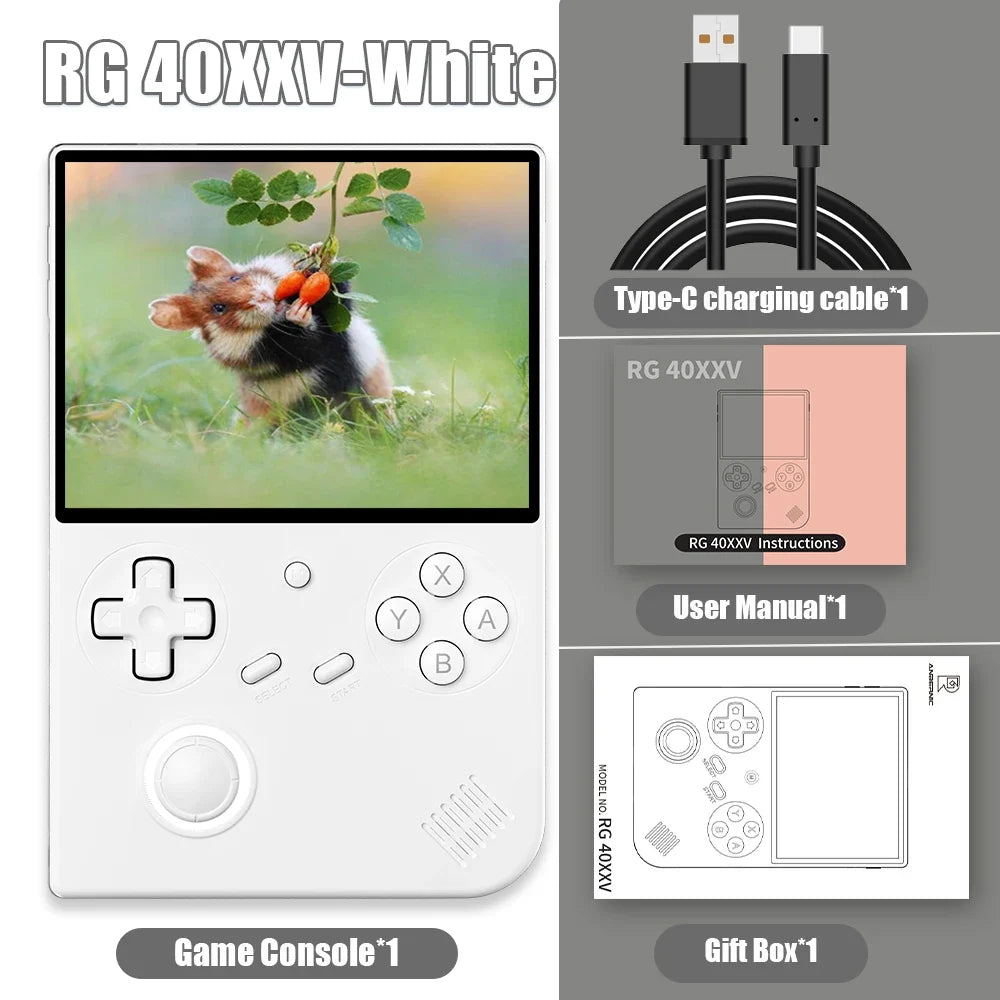 ANBERNIC RG 40XXV 64 Bit Linux 4.0'' IPS 640*480 Screen Portable Game Player TV-HD-Out 3200mAh Battery RG40XXV RGB joystick Gift