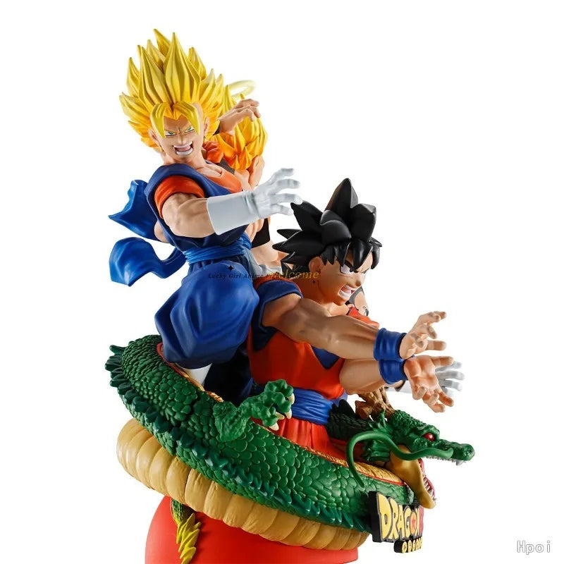 In Stock Original MegaHouse DRAGON BALL PETITRAMA DX RE BIRTH 02 Son Gokuu SHENRON VEGITO 13CM  Anime Figure Toys Gift Dolls