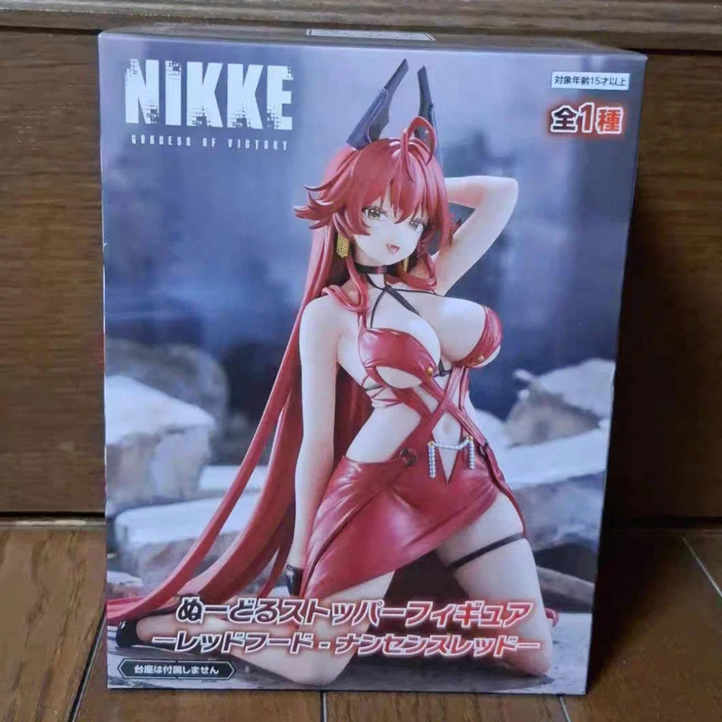 Original Genuine FuRyu Prepainted Noodle Stopper Figure Goddess of Victory: Nikke Red Hood Nonsense Red Game Figure Garage Kit