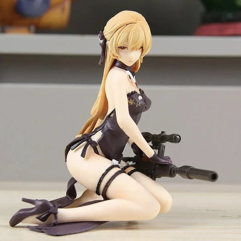 Game Girls Frontline Ots-14 Sitting Posture Action Figure Pvc Model Toys Doll Statue Desk Decor Car Ornament Collectible Gifts