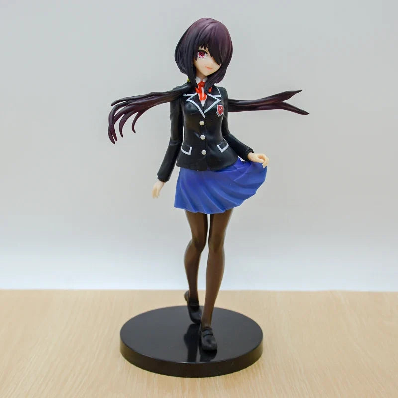 21cm Date A Live V Kurumi Tokisaki Anime Girl Figure Date A Bullet Yatogami Tohka/Mio Takamiya Action Figure Model Doll Toy Gift