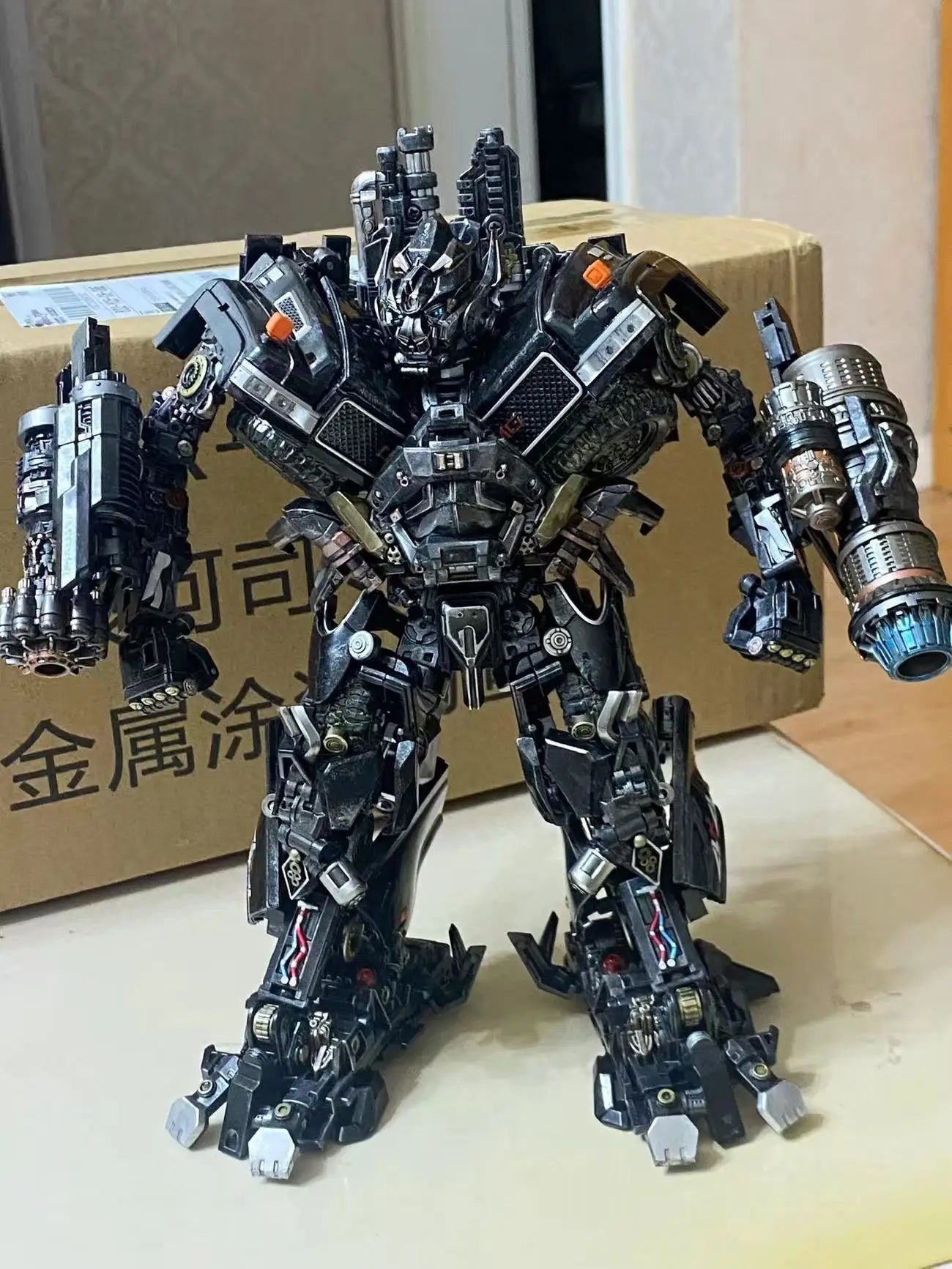 Version 2.0 WJ WEIJIANG Transformation Black Apple M06 MPM06 M-06 Ironhide Enlarged Version Metal Action Figure In Stock