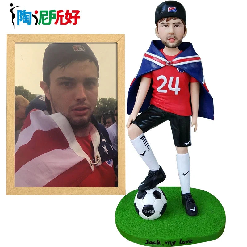 Custom Bobblehead Figure,Full Body Customization on Pictures,Personalized Bobblehead Doll Christmas Gift for Parents and Family