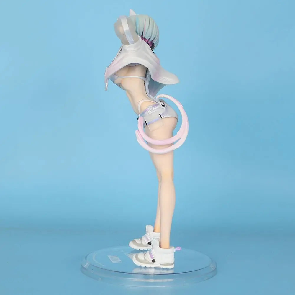 Premium Anime Cyberpunk Style Future Cat Ear Girl Statue PVC Desktop Decoration Collectible Gift For Anime Otaku Fans