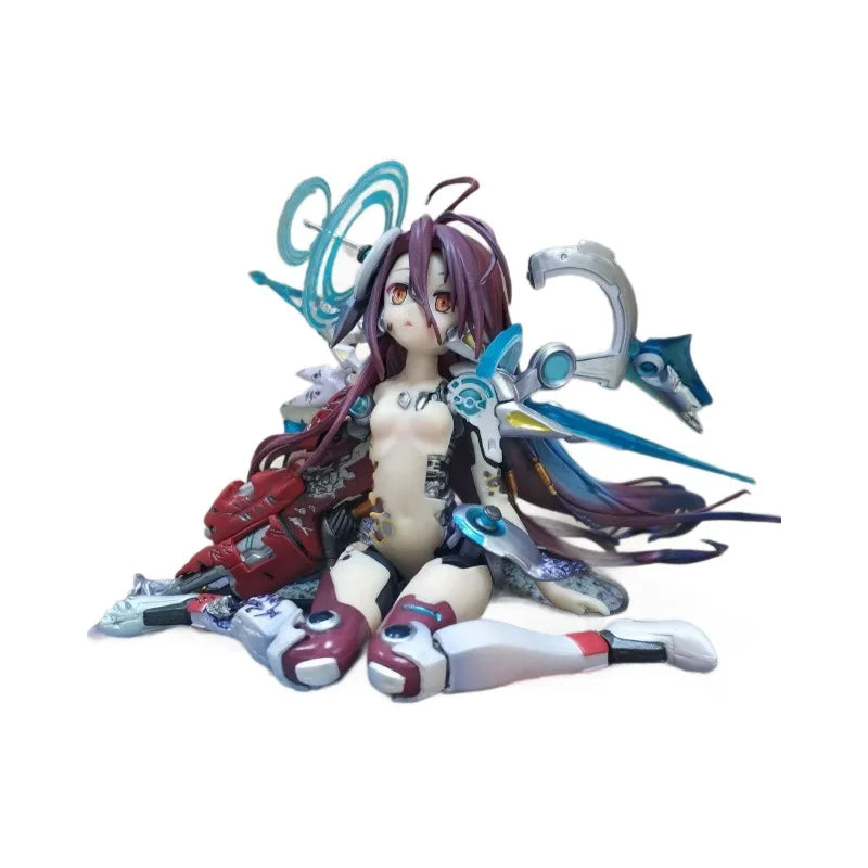 13cm No Game No Life: The Movie Version Shuvi (S2) Seated Pose Version Anime Figure Model Statue Collection Desktop Decoration