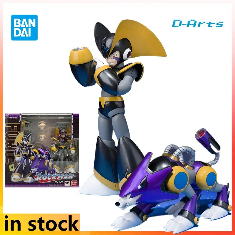 Bandai Original D-arts Mecha Produkte sind bewegliche Rockman FORTE Anime Actionfigur Modell Spielzeug Modell Ornamente Geschenke für Jungen