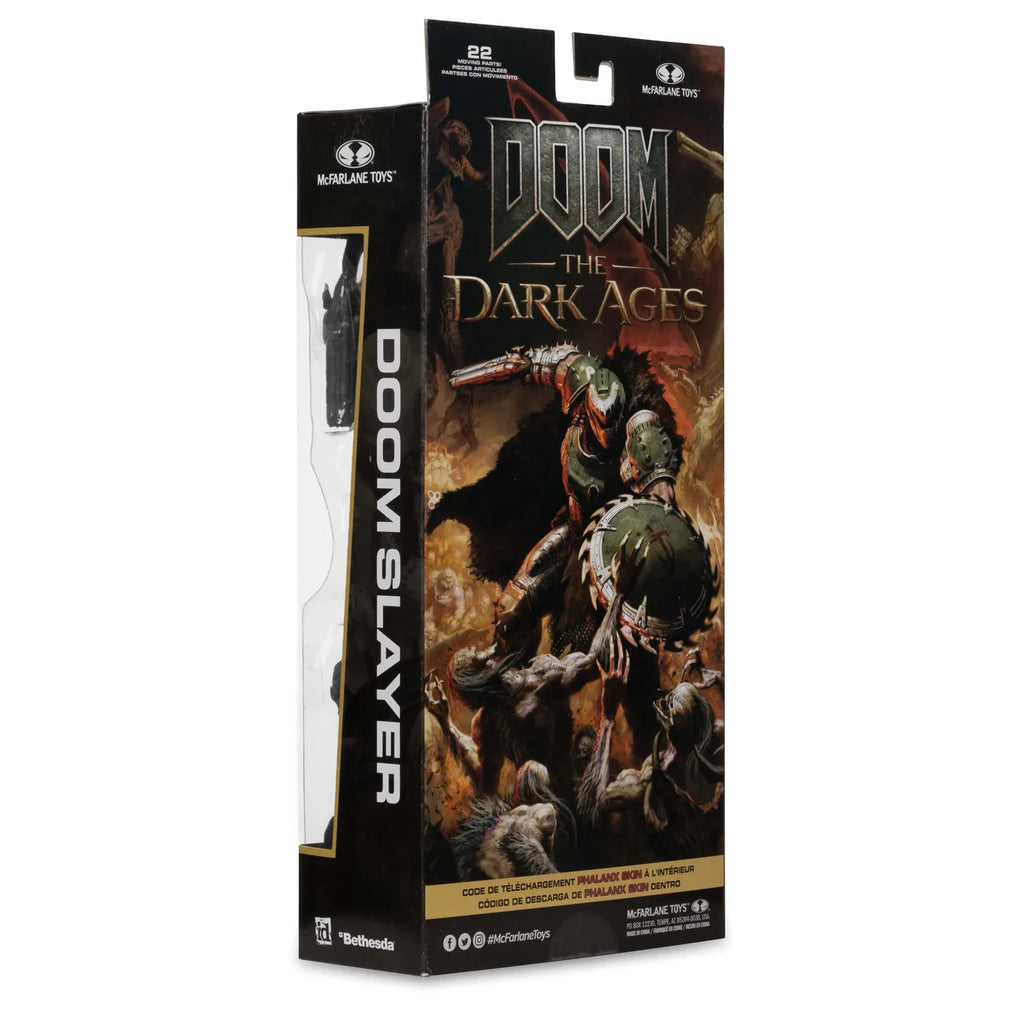 McFarlane Toys Doom Slayer w/Phalanx Skin (DOOM: The Dark Ages) 7" Action Figure Model Doll Garage Kit