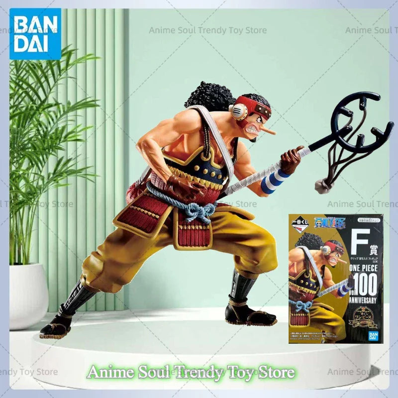 In Stock Bandai Original Banpresto One Piece Usopp F Prize Action Figures Anime Statues Model Dolls Kids Toys Festival Gifts AS