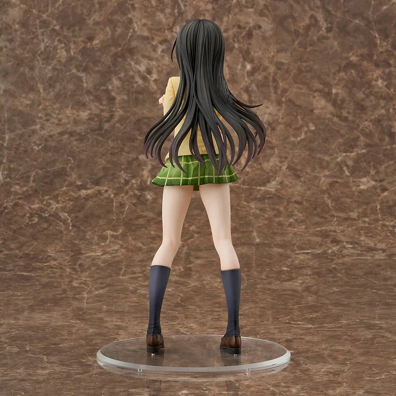 100% Original:To Love Ru Kotegawa Yui Winter uniform 25cm PVC Action Figure Anime Figure Model Toys Figure Collection Doll Gift