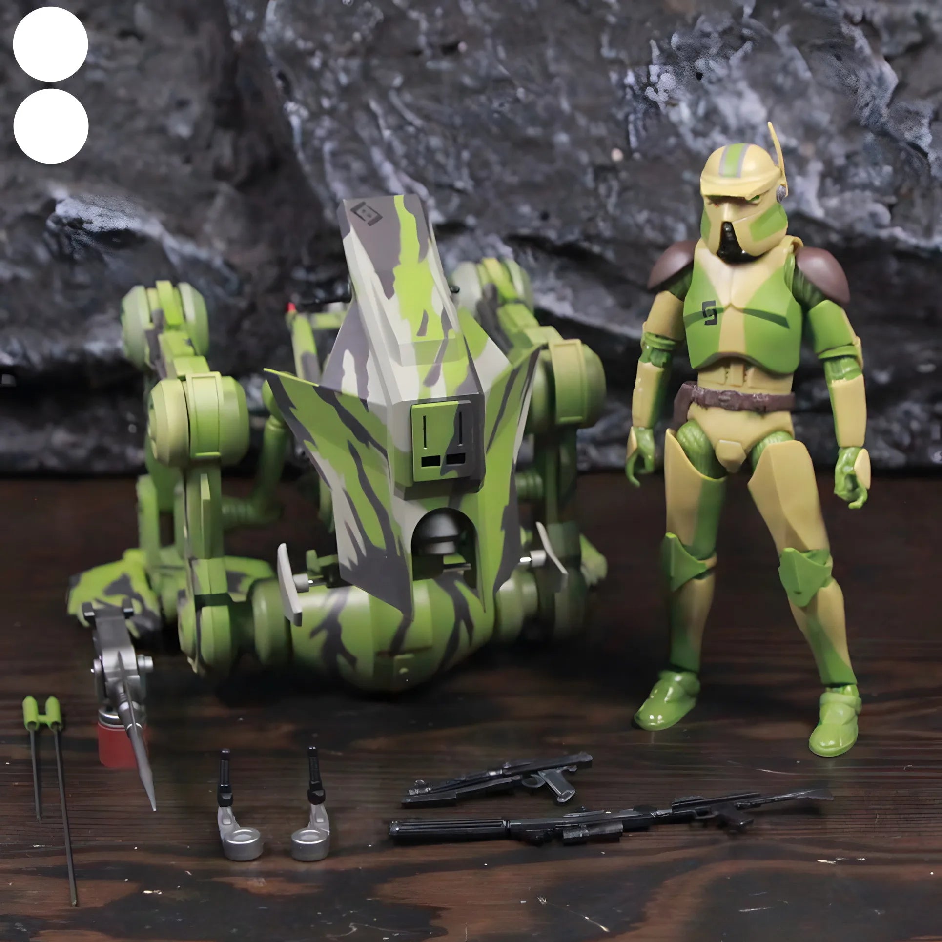 6 Zoll Maßstab 1:12 41st Elite Corps AT-RT ATRT All Terrain Reconnaissance Transports Klon ARF Trooper 6" Actionfigur Spielzeug
