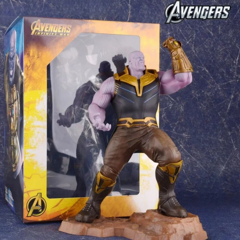 Movie The Avengers Thanos Scene Handmade Model Of The Destruction Scene Marvel Hero Decoration Statue Figures Toy Gift
