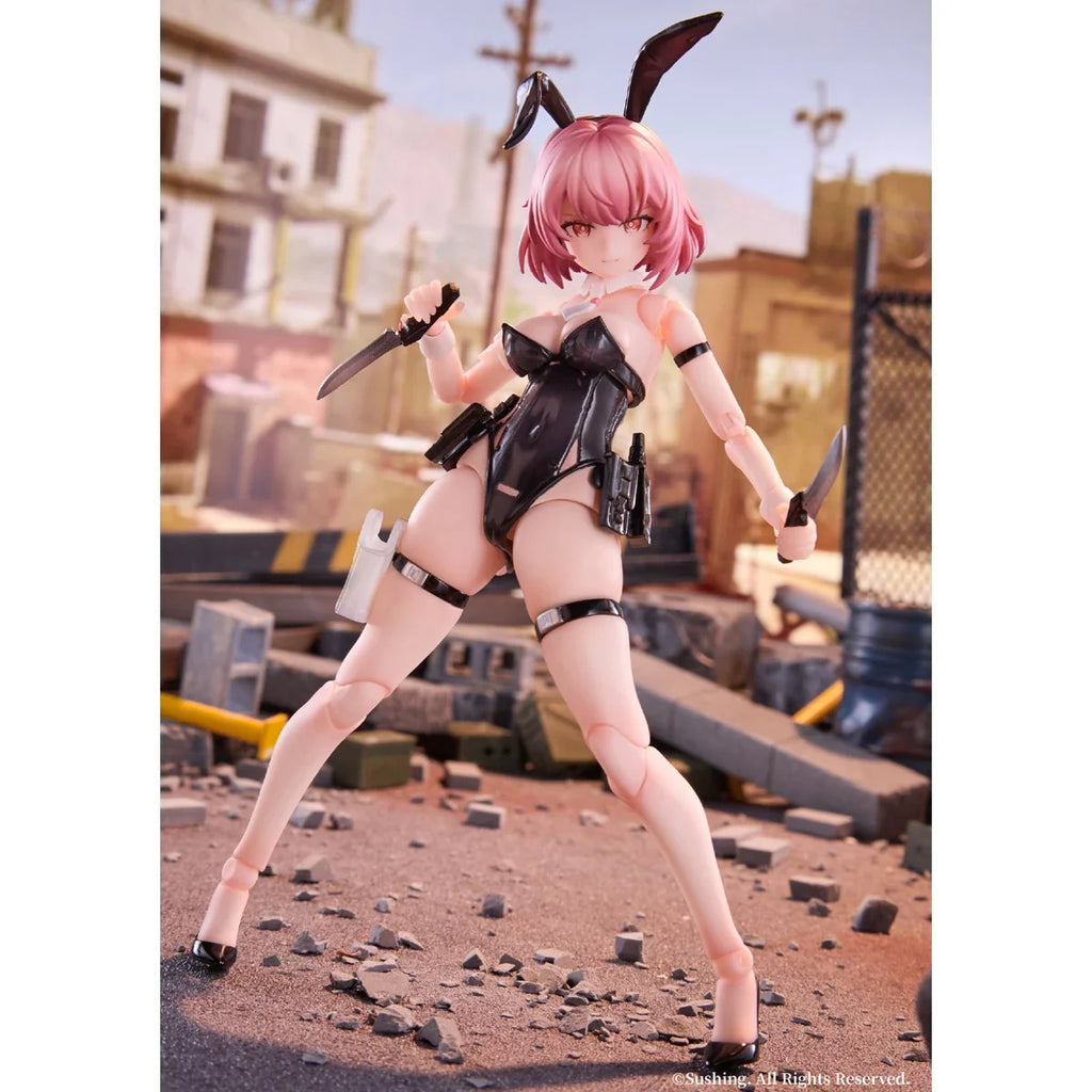 HIPLAY Sushing Rabbit Bunny Rapid Squad Force: Assault Trooper - BELKA 1/12 Scale Anime Action Figure