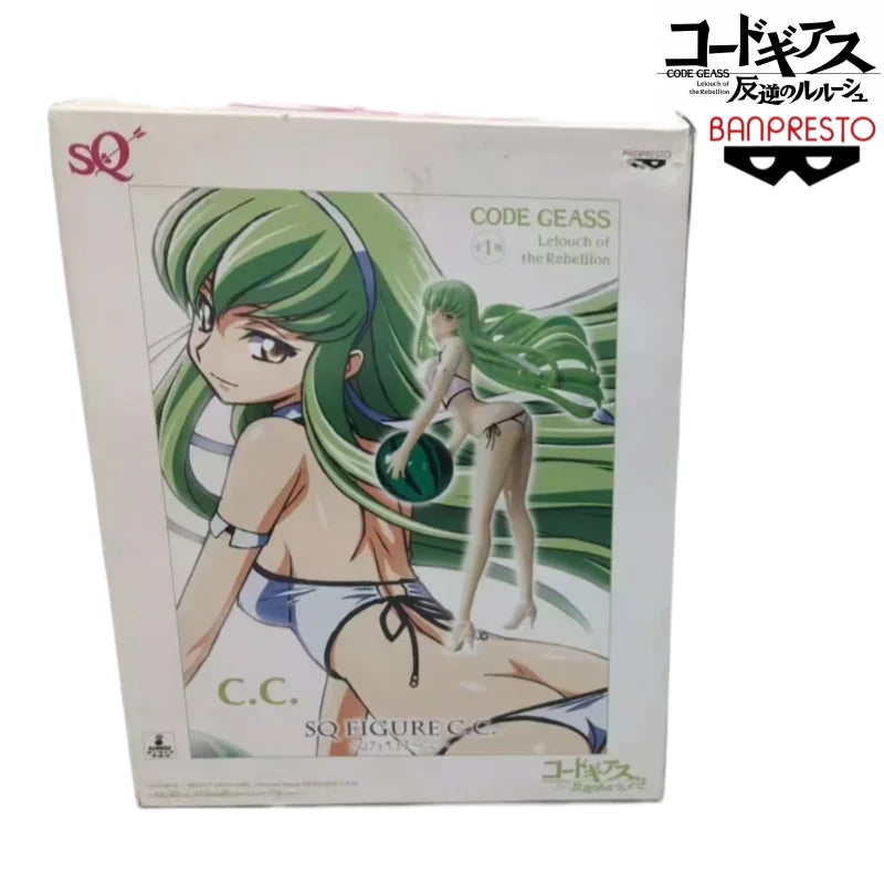 Auf Lager Original Banpresto Code Geass C.C. Badeanzug Junges Mädchen Garagenmodell Spielzeug Statue Sammlerstücke Ornamente