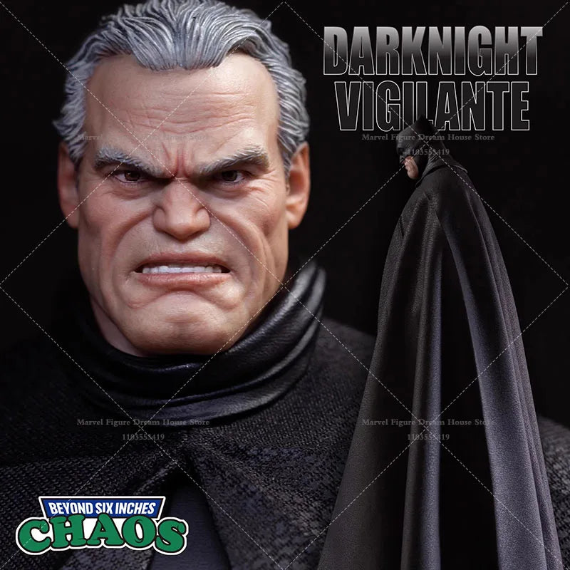 1/12 Scale Night Justice Police Bat Hero Wayne City Defender  6-inch Full Set Action Figure Male Soldier In Stock CHAOS 002