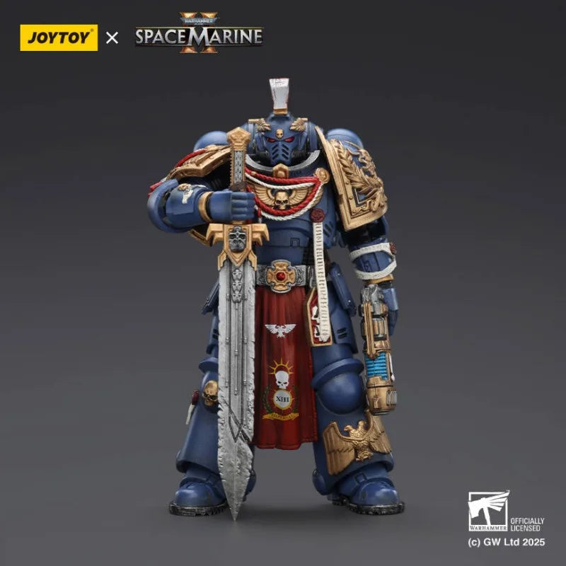 JOYTOY Warhammer 40K Ultramarines Heavy Relic Primus Armor Cooperative Game Line 3 Action Figure 1/18 Tabletop Ornament Model