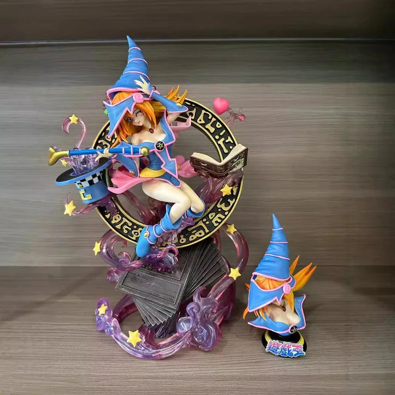 37.5cm Yu-Gi-Oh Series Black Magic Girl Collectible Figure Full Body Statue Home Version Toy Gift For Anime Fans Birthday Gift