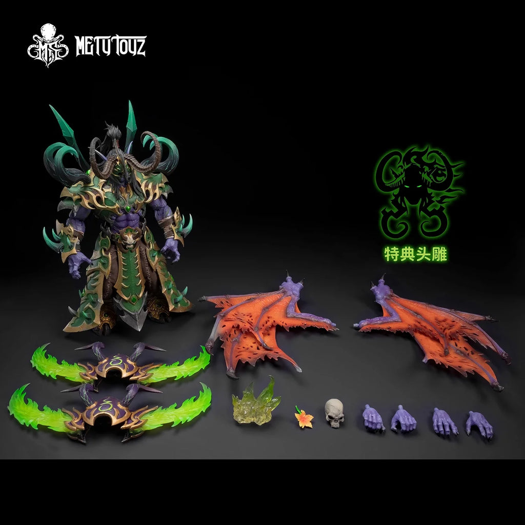 Metytoyz wf 2025 1/10 Scale WOW Night Elf Emperor Armor Edition 9-inch Full Set Action Figure Soldier In Stock Height About 24CM