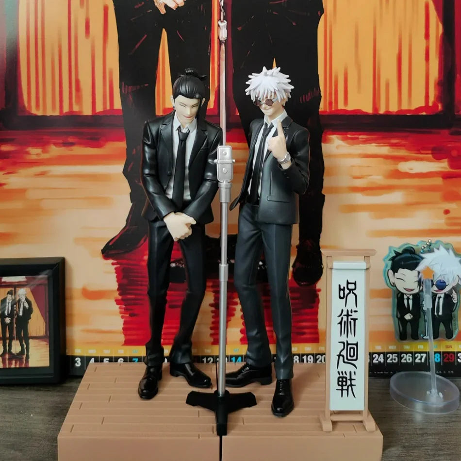 15cm Jujutsu Kaisen Anime Figure Satoru Gojo Geto Suguru Suit Ver. Action Figure Figurine Collection Model Doll Toys