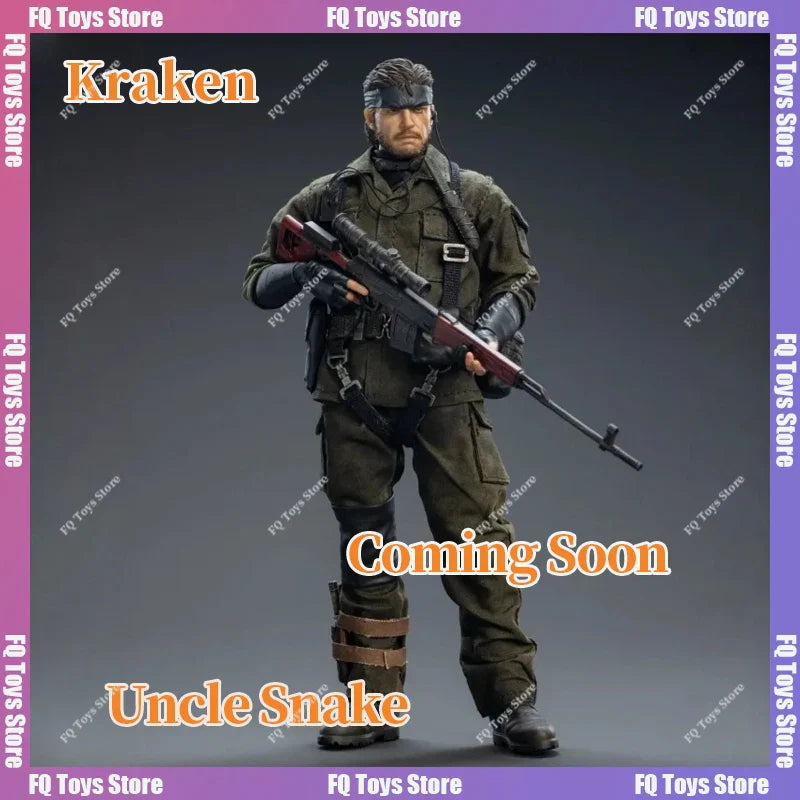 Coming Soon 1/12 Metal Gear Snake Figure Viper Agent Kraken Studio Metal Anime Model Movable Joints Toy Collection Gift