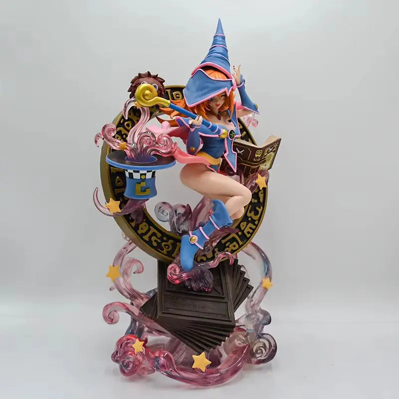 38cm Yu-Gi-Oh! Duel Monsters Dark Magician Girl Sexy Anime Figure Adult Collectible GK Action Model Doll for Toys Gifts