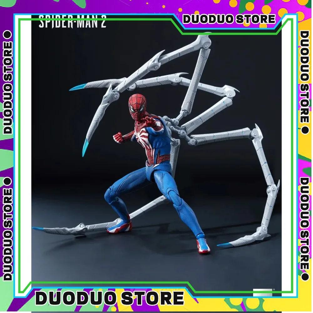 Threezero DLX Spider-Man High Suit 2.0 1/12 Scale Action Figure Toy Collection Gift Spider Man Anime Figure