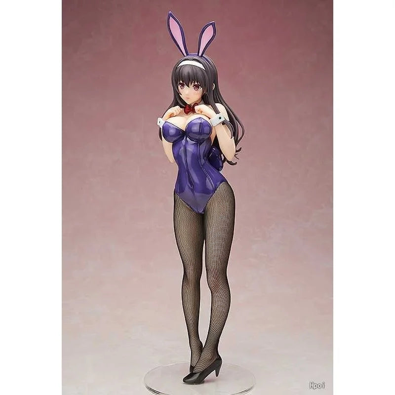 42cm Saenai Heroine no Sodatekata Kasumigaoka Utaha Bunny Girl Standing Pose Anime PVC Figure Statue Desktop Decoration Gift