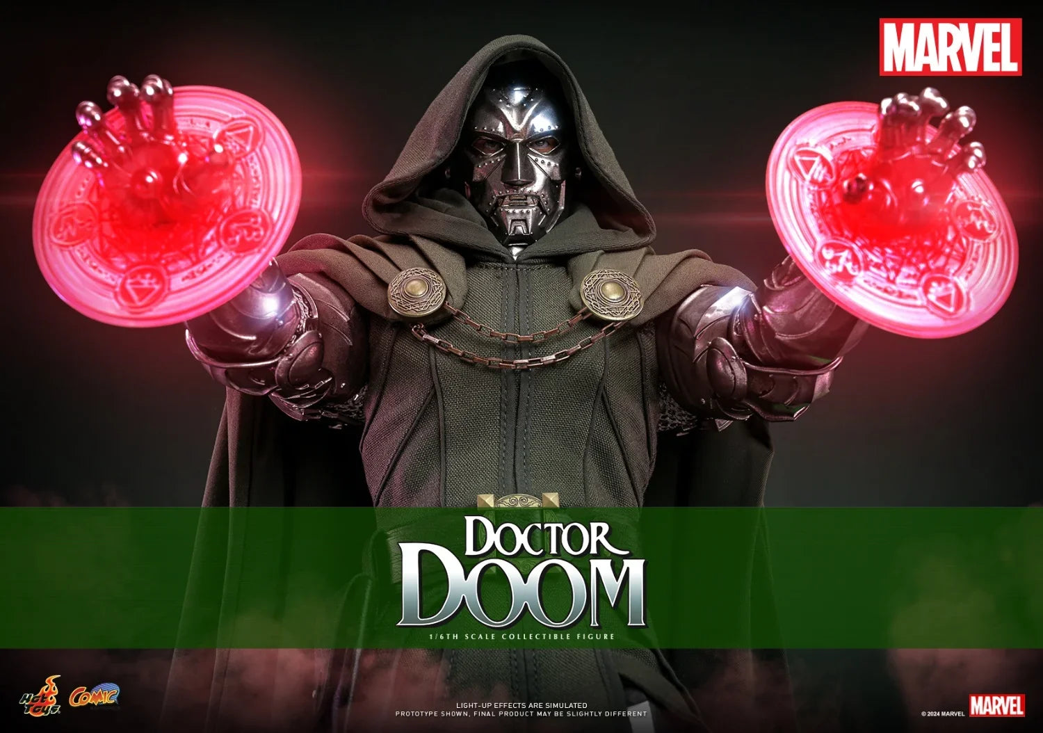 In Stock Hottoys CMS022 Doctor Doom 1/6 Soldier Doll Animation Action Figure Toy Gift Model Collection