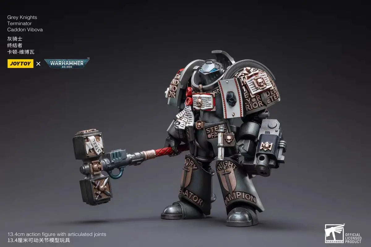 【In Stock 】JOYTOY Warhammer 40K Grey Knights Terminator Caddon Vibova 1/18 Action Figures Models Toys Collection