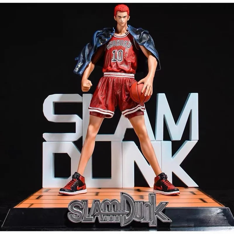 33CM anime SLAM DUNK  Sakuragi Hanamichi Action Figures Anime Pvc Model Statue Collectible Toy Decoration Doll Children Gifts