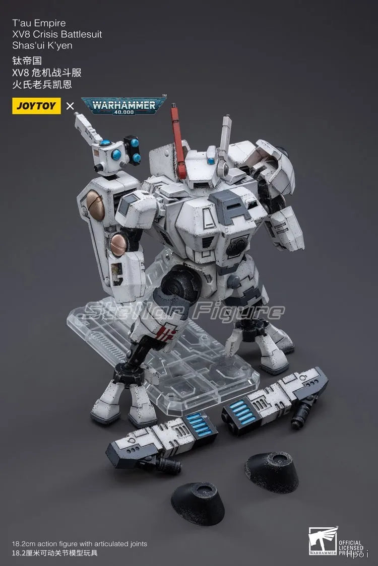 【SF】JOYTOY 1/18 Action Figure T'au Empire XV8 Crisis Battlesuit Shas'ui K'yen Model Toys Gifts Collection Ornaments