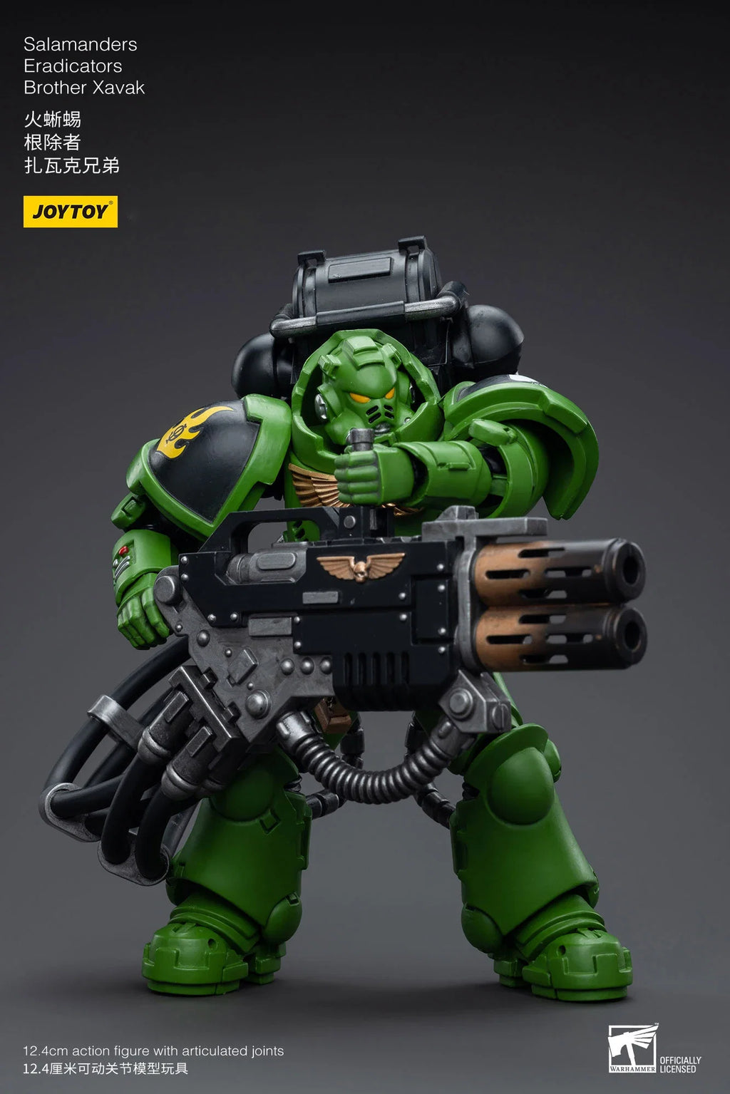 in Stock JOYTOY 40K 1/18 Salamanders Eradicators Sergeant Bragar Brother Xavak T'Kren Action Figures Model Gift for Collection