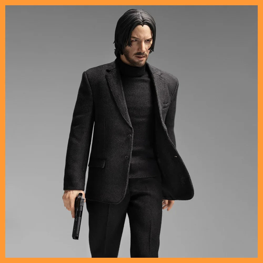 POPTOYS EX-053 1/6 Sammlerstück John Wick Handsome Tough Guy Keanu Reeves Komplettset 12" männliche Soldat Actionfigur Modell für Fans