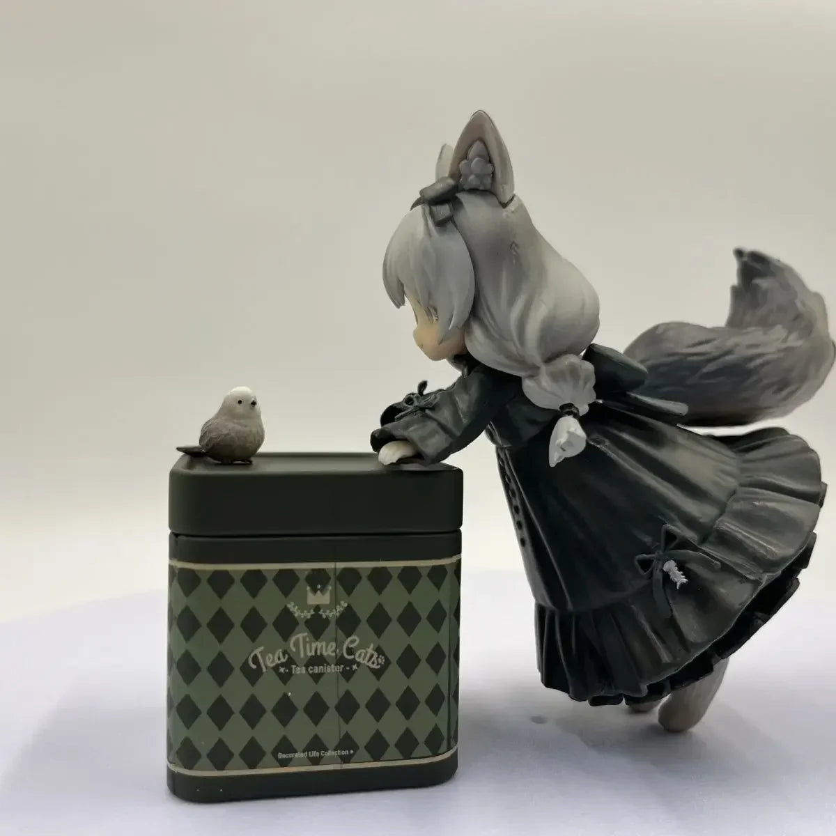 RIBOSE DLC Starshadowmagic Tea Party Cat Girl Dragen-Li PVC Anime Girl Figure Lovely Toy Statue Collection Model Doll Gifts