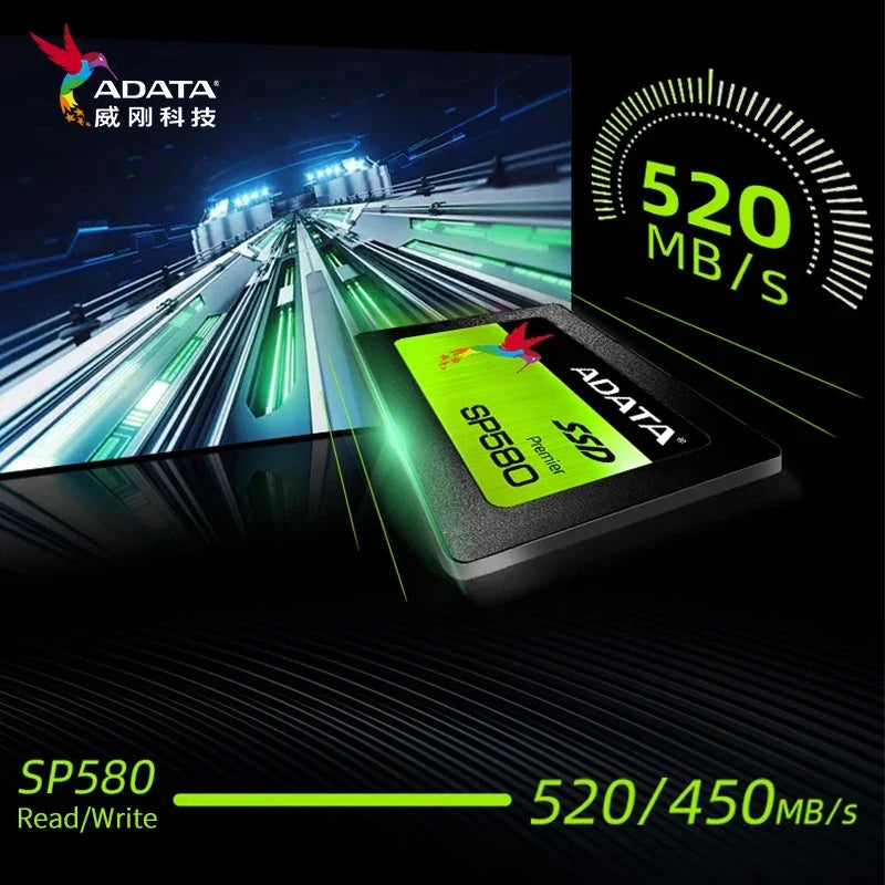 ADATA SSD SP580-120GB 240GB 480GB 960GB 3D-NAND 2.5" SATA III High Speed Read up to 520MB/s Internal Solid State Drive