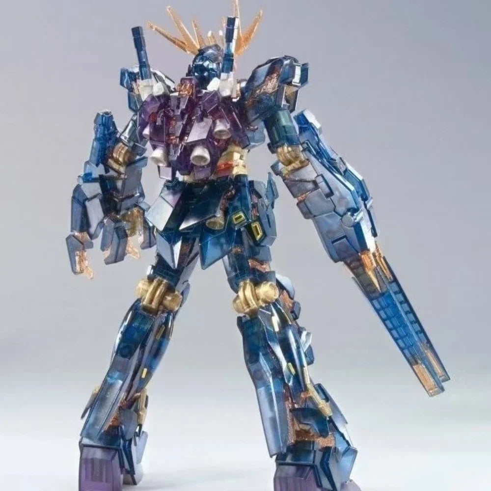 New XINGDONG Model 1/144 HG Unicorn Banshee Limited Color-transparent Theatrical Version Assembly Model Kit Action Figure Model