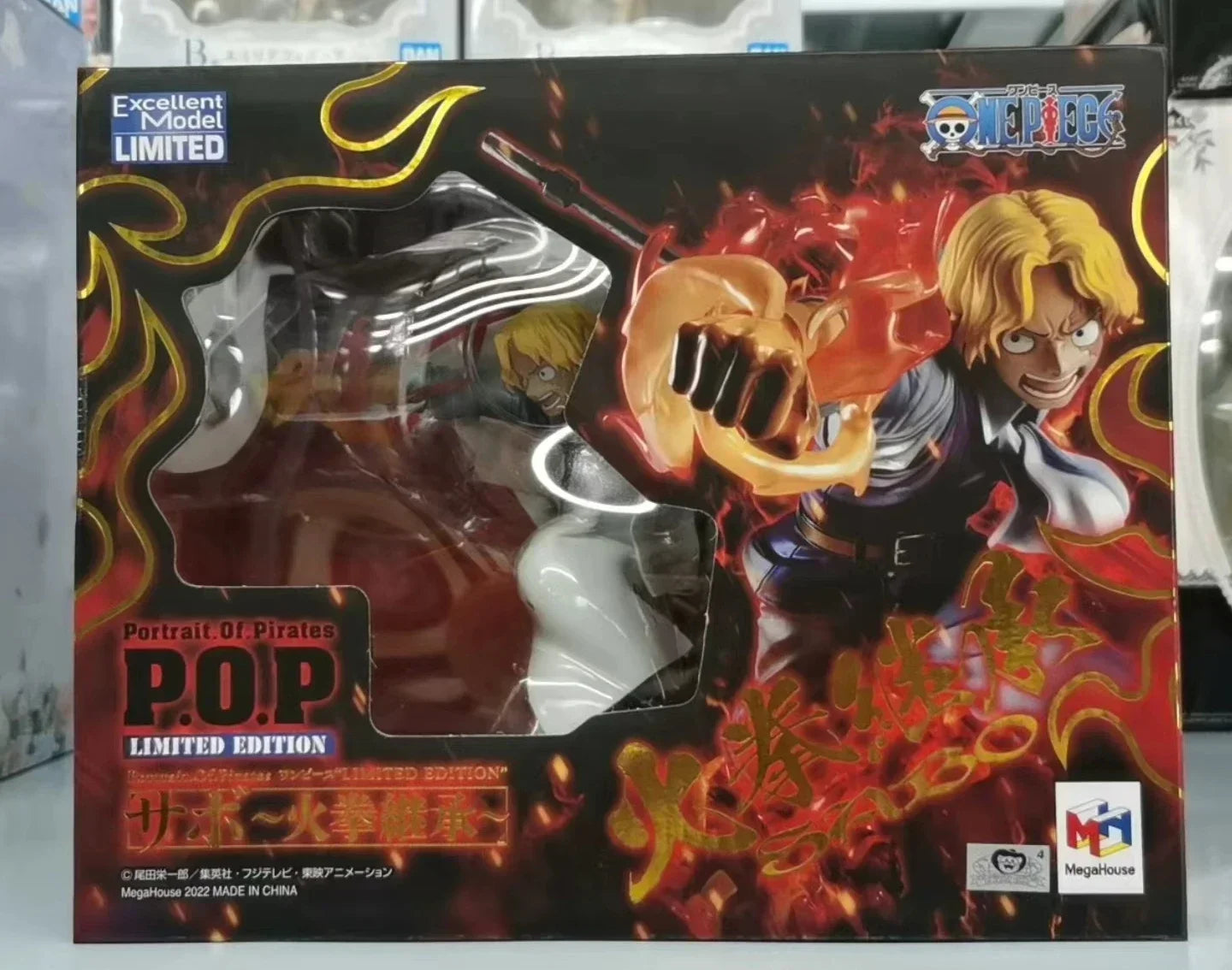 In Stock Original MegaHouse POP "LE" Series One of Navigator Sabo ~ Fire Fist Inheritance Anime Doll Figure Model Toys Gifts
