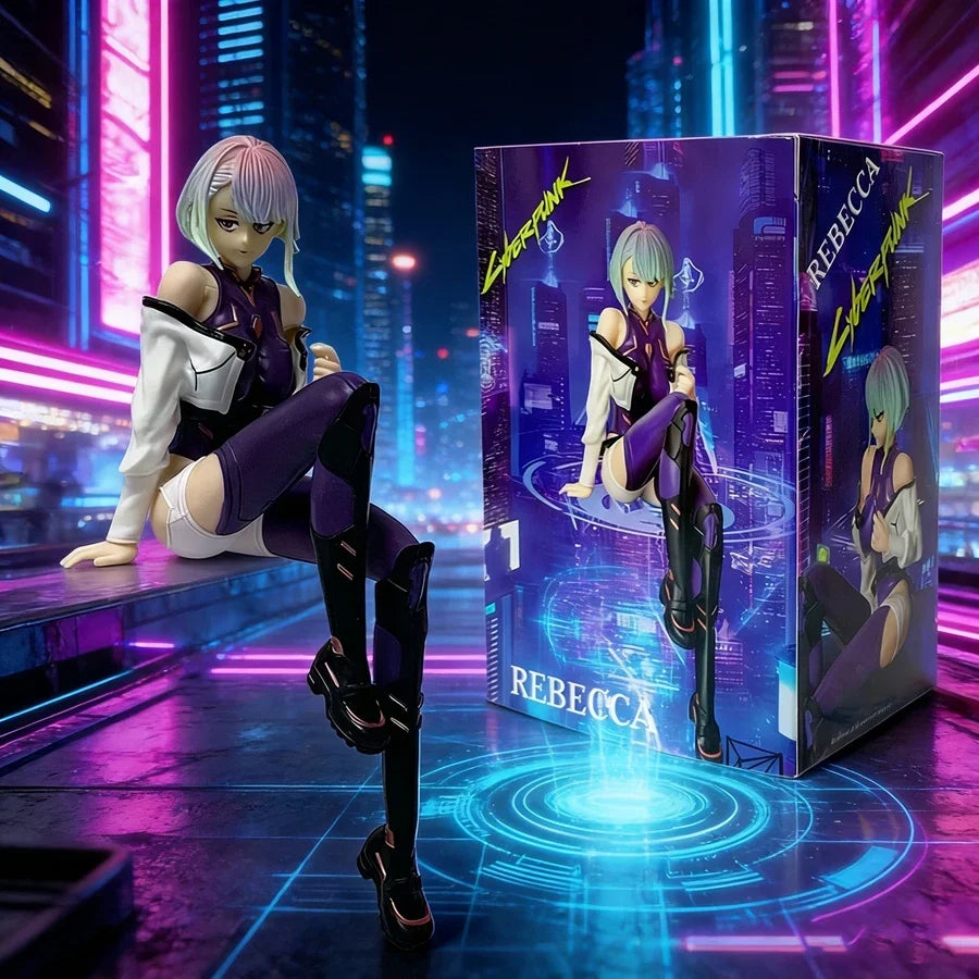 17cm Cyberpunk Edgerunners Anime Figure Super Hacker Lucy Action Figure Street Man David Figurine PVC Adult Collection Model Toy
