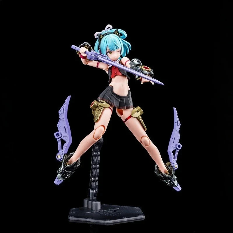 Kotobukiya Original MEGAMI DEVICE Series《Knight：Jet-Black Claw》Action Figure Assembly Model Toys Collectible Model Ornaments