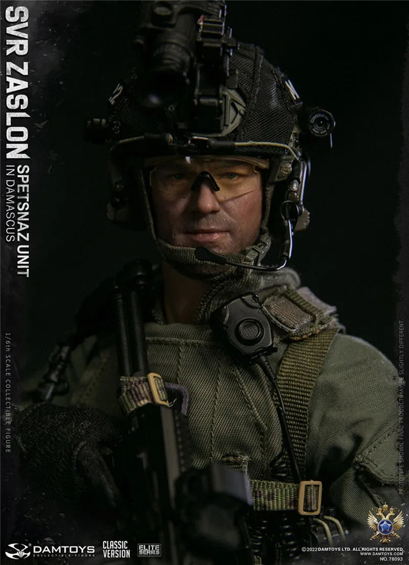 In Stock DAMTOYS 78093 1/6 Russiam SVR Zaslon in Damascus Soldier Figure Classic Ver. 12'' Male Action Figure Doll Full Set Toy
