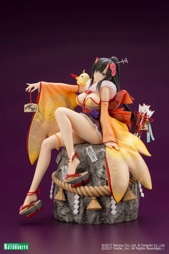 Original in Stock KOTOBUKIYA Azur Blue Route Dragon and Phoenix Phoenix Dance New Year 1/7 Figures Model Toys Gifts Collection