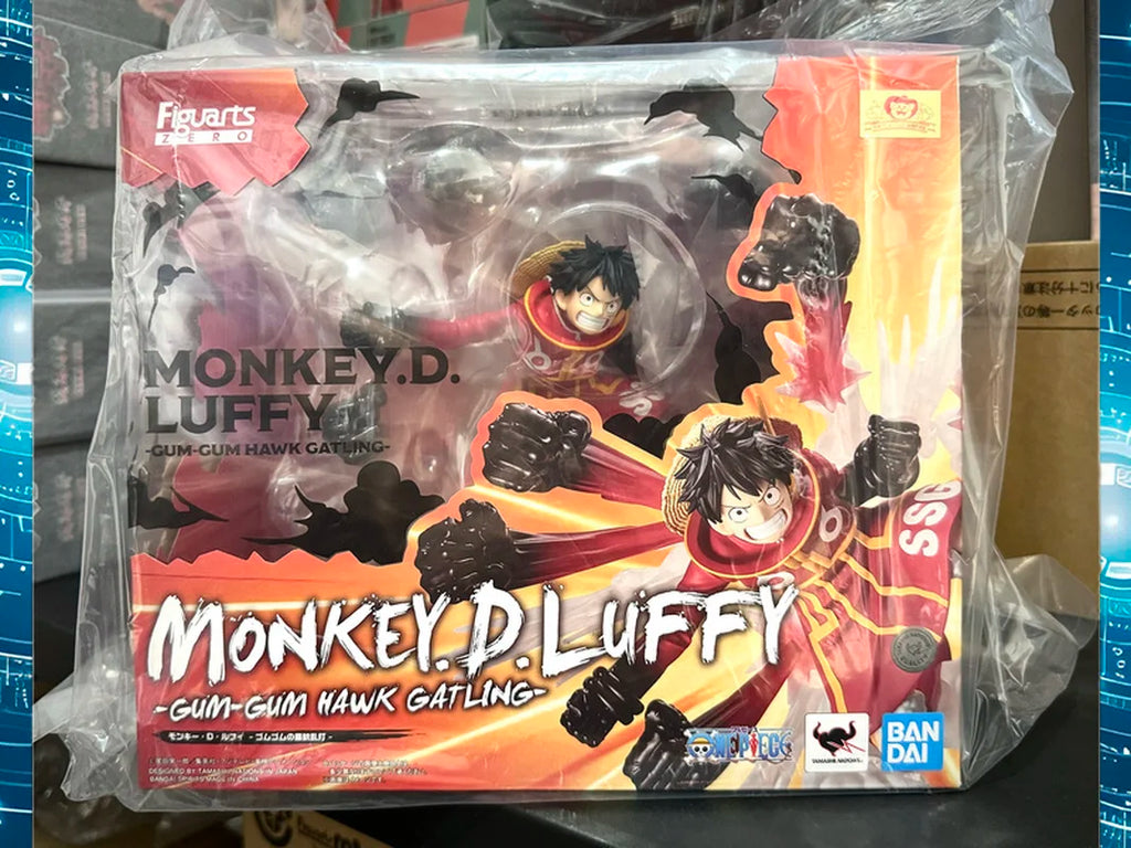 Bandai One Piece Luffy Gum-Gum Hawk Gatling Actionfigur – Extra Battle Sammlerfigur für Jungen Anime Figuarts ZERO Handgefertigt
