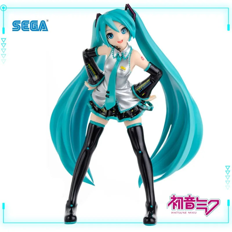 SEGA Original Genuine Vocaloid Hatsune Miku Project Diva F PM Figure 20cm Collections Model Toy Figures Cute Birthday Xmas Gifts