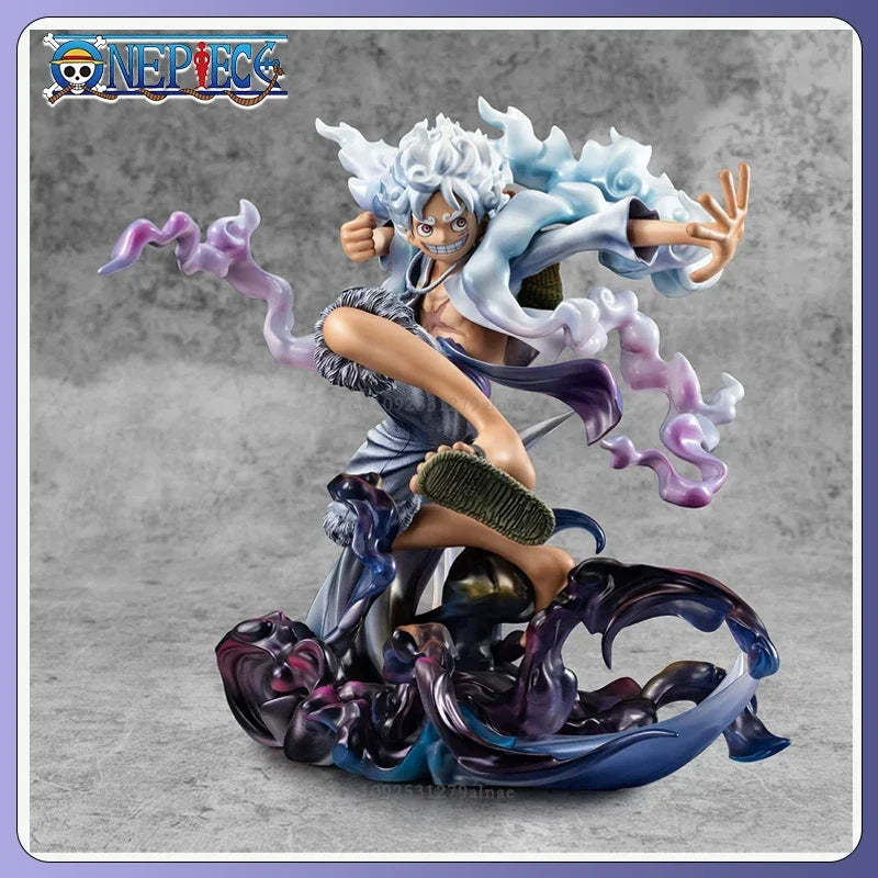 One Piece Lffy Anime Figure Gear 5 Luffy Action Figurine Sun God Nika Luffy Statue PVC Statue Model Doll Collection Toy Gifts