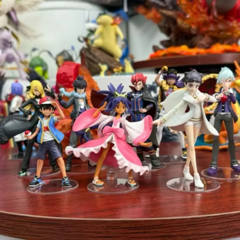 In-Stock 1/20 Eight Masters Full Pokemon Model Toys Desktop Decorations Toy For Boys Holiday Gifts