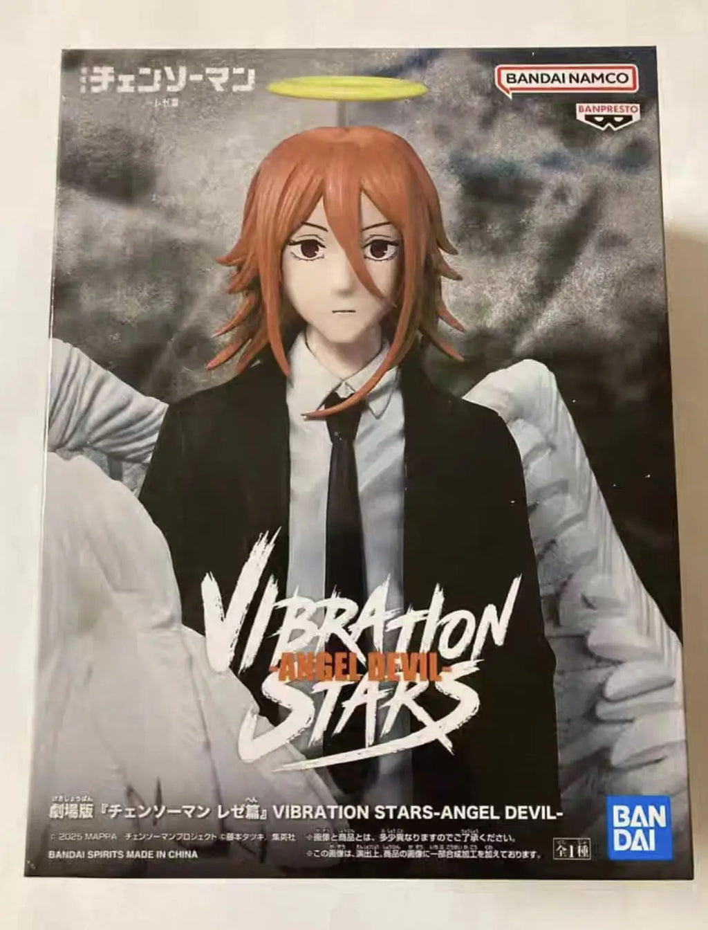 '-In Stock Original BANPRESTO VIBRATION STARS CHAINSAW MAN Angel Devil 19cmproduct Anime Figures Toys Cartoon Toy Ornaments