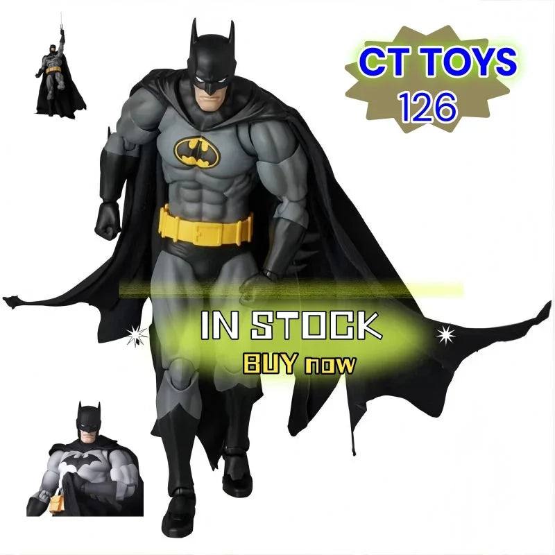 2026 NEW Ct Toys' Custom DC Batman Hush Mafex 126 Black Edition Action Figure/Statue Model is In Stock, Ideal Gift for Kids