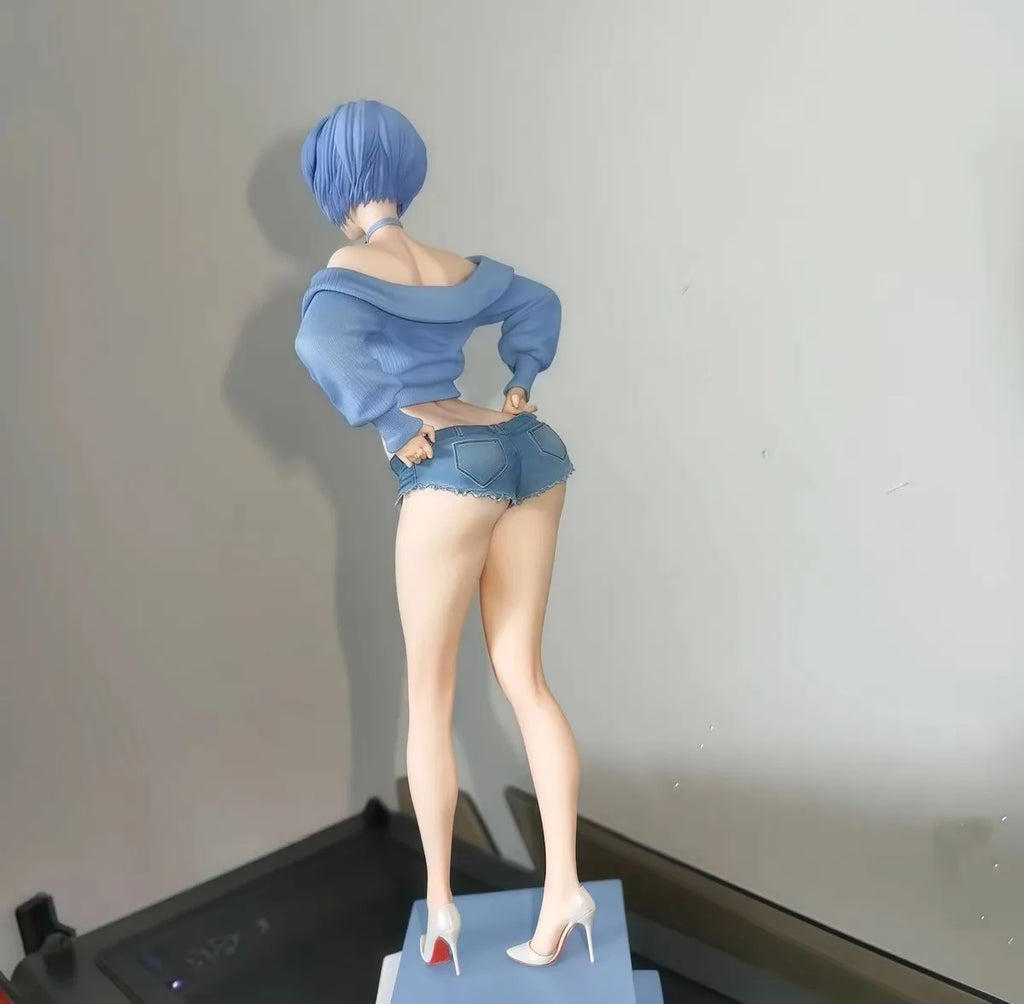 30CM NEON GENESIS EVANGELION Ayanami Rei Ver Girl Figure hard pvc toy Game Statue Adult Collection Anime Action Model Doll Gift